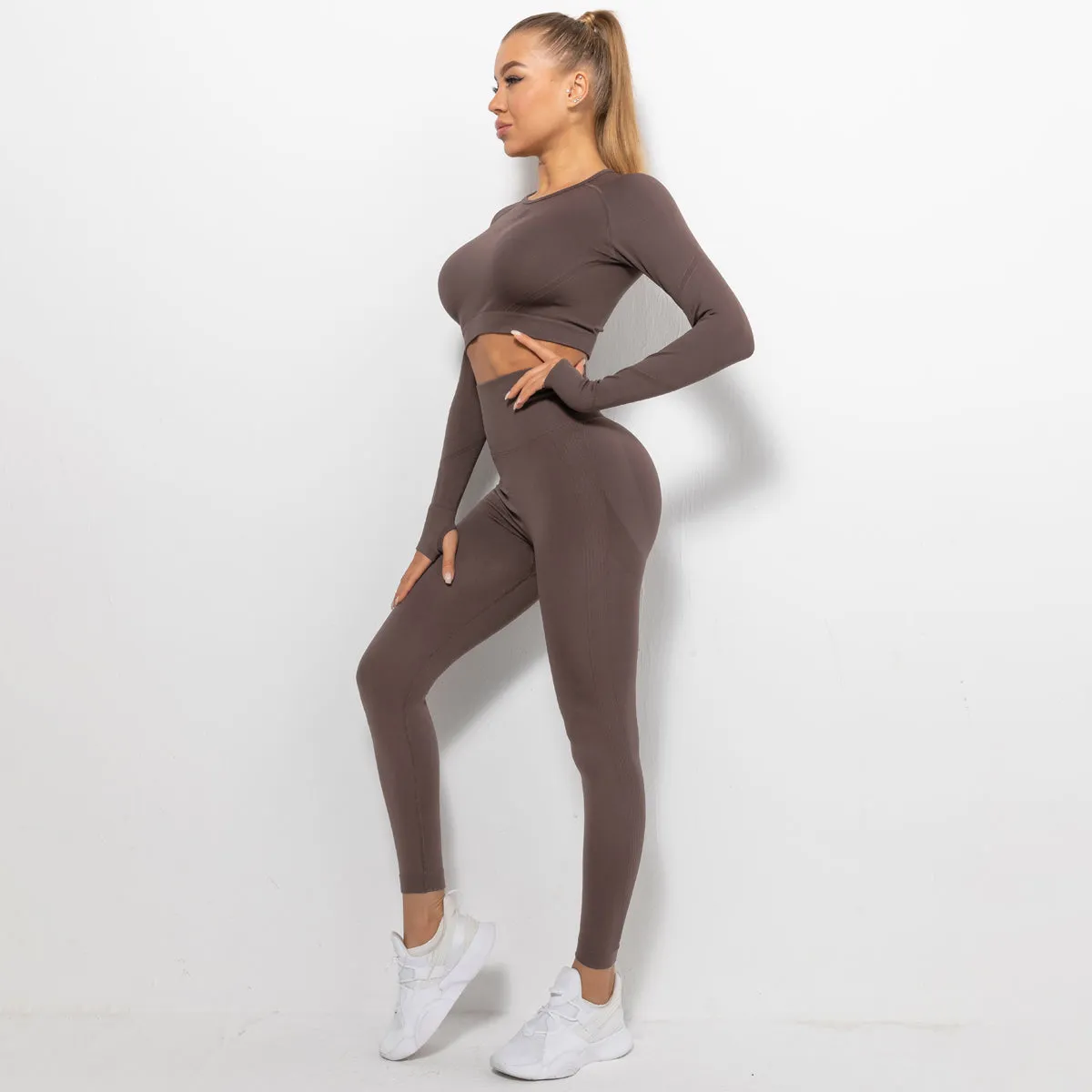 2023 24 Colors Women Seamless Breathable Yoga Sportswear Sport Suit Gym Wear Set Fitness Yoga Wear