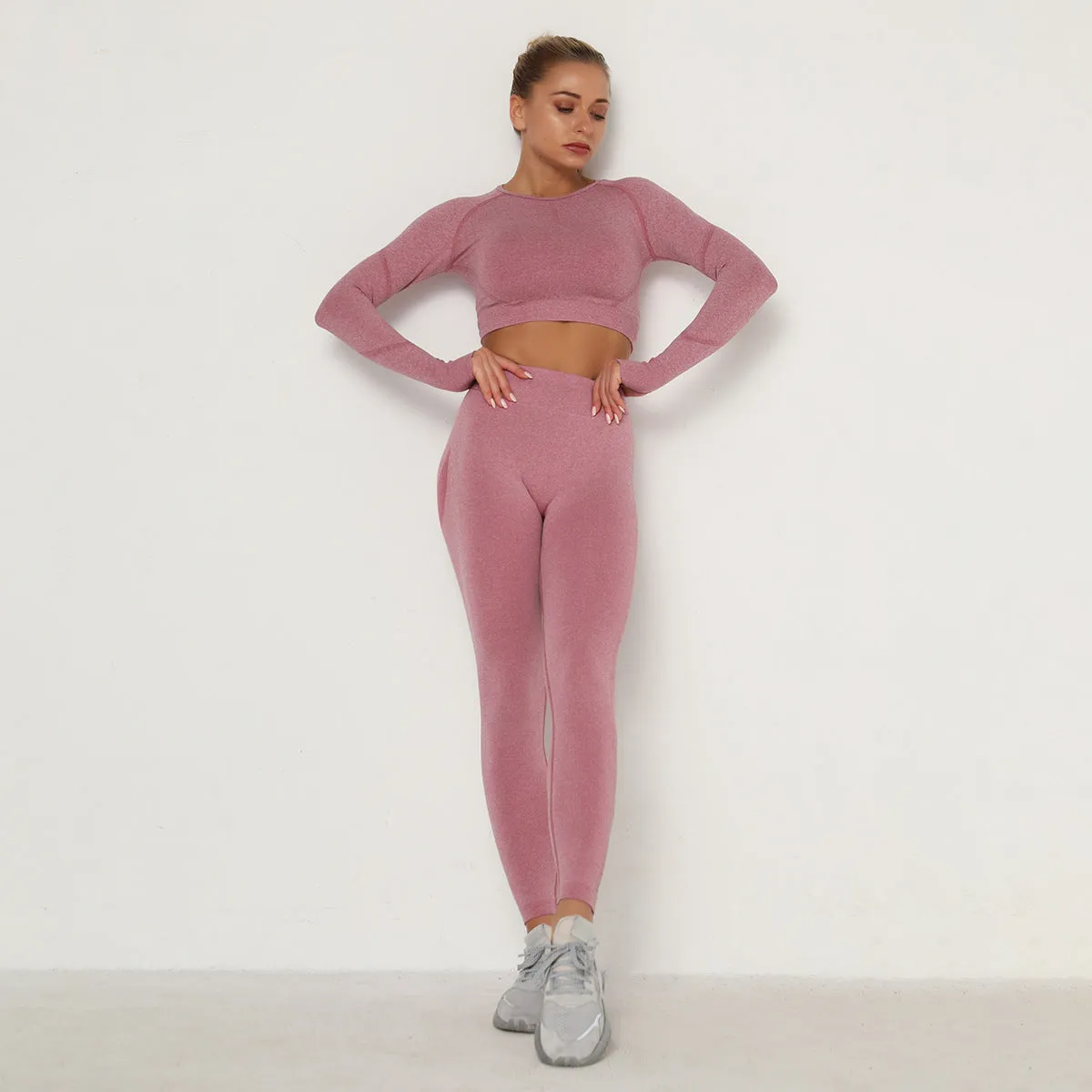 2023 24 Colors Women Seamless Breathable Yoga Sportswear Sport Suit Gym Wear Set Fitness Yoga Wear
