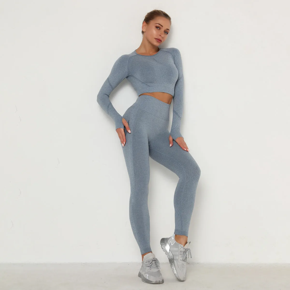 2023 24 Colors Women Seamless Breathable Yoga Sportswear Sport Suit Gym Wear Set Fitness Yoga Wear