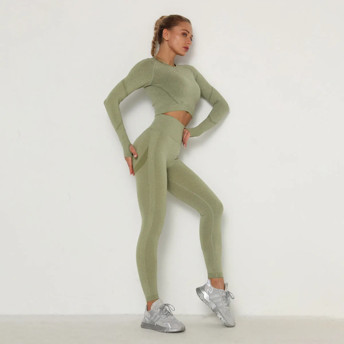2023 24 Colors Women Seamless Breathable Yoga Sportswear Sport Suit Gym Wear Set Fitness Yoga Wear