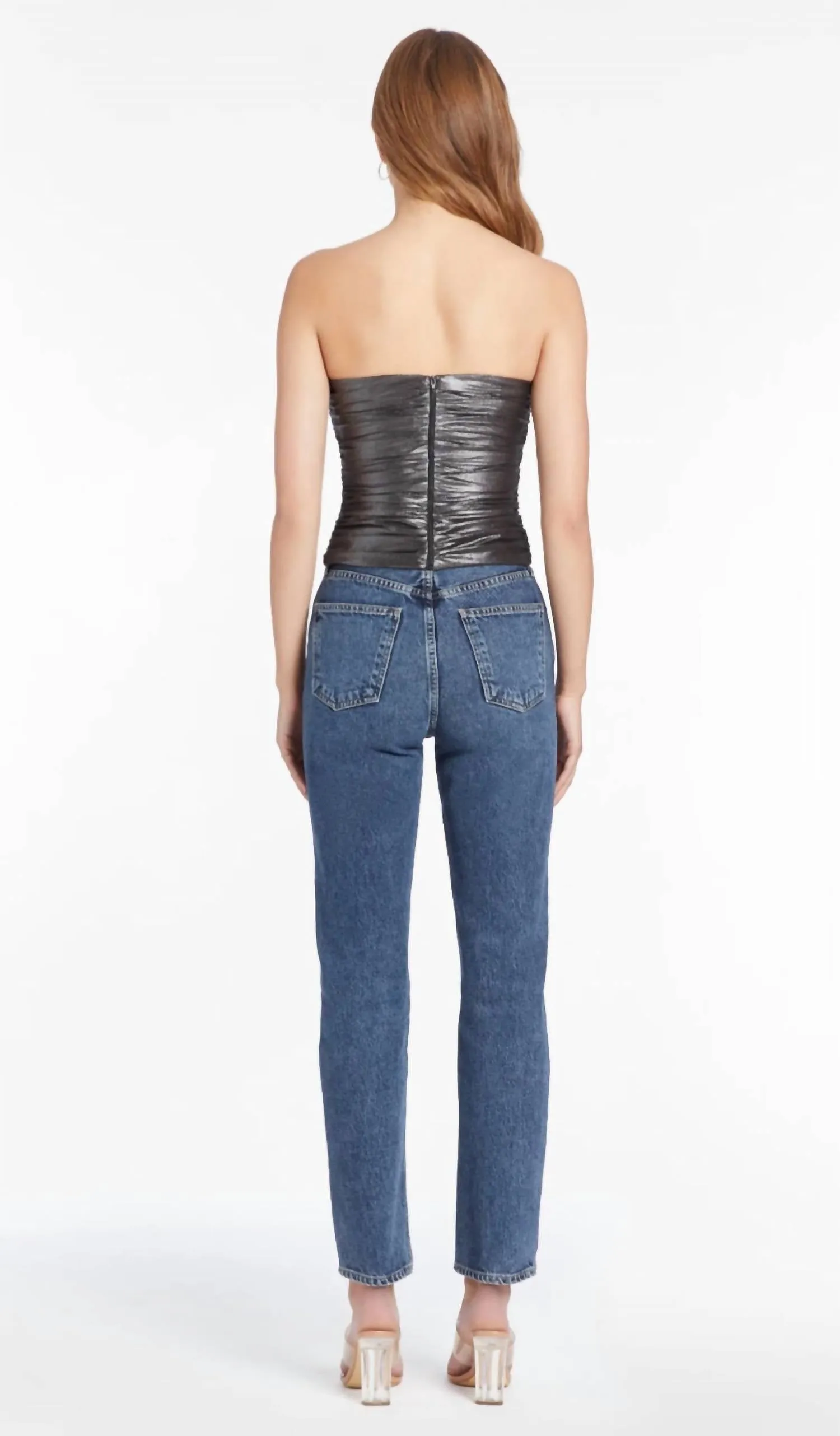 Amanda Uprichard - Tenley Top Metallic Mesh