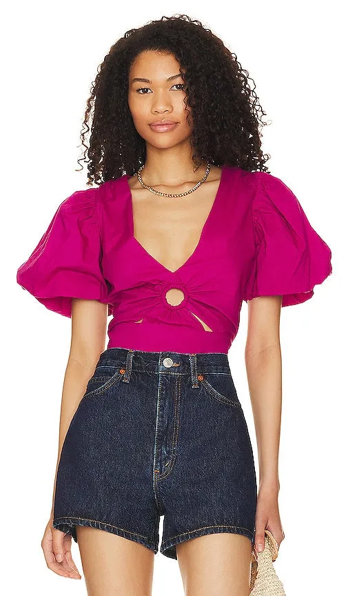 Cleobella Avila Top in Fuchsia