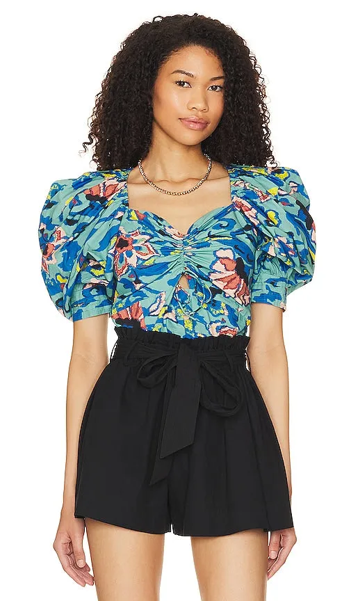 Cleobella Ayla Top in Blue