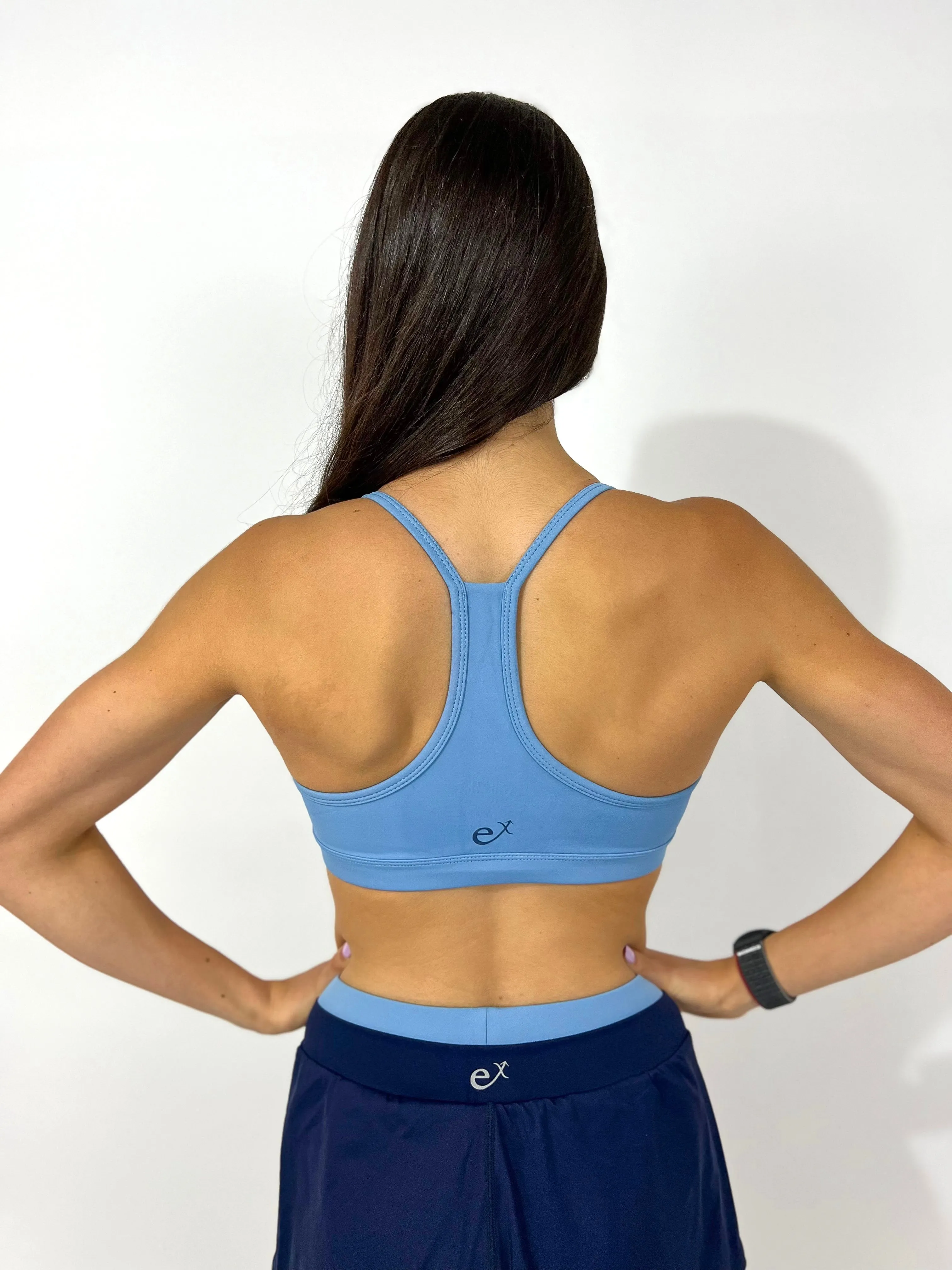 Divergent Sports Bra- Baby Blues
