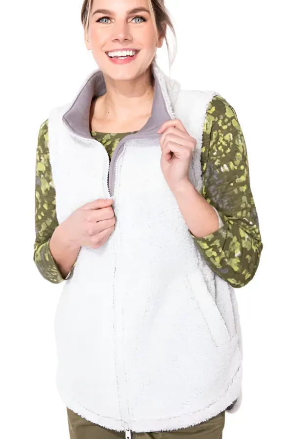 Escape Sherpa Fleece Vest-50% OFF