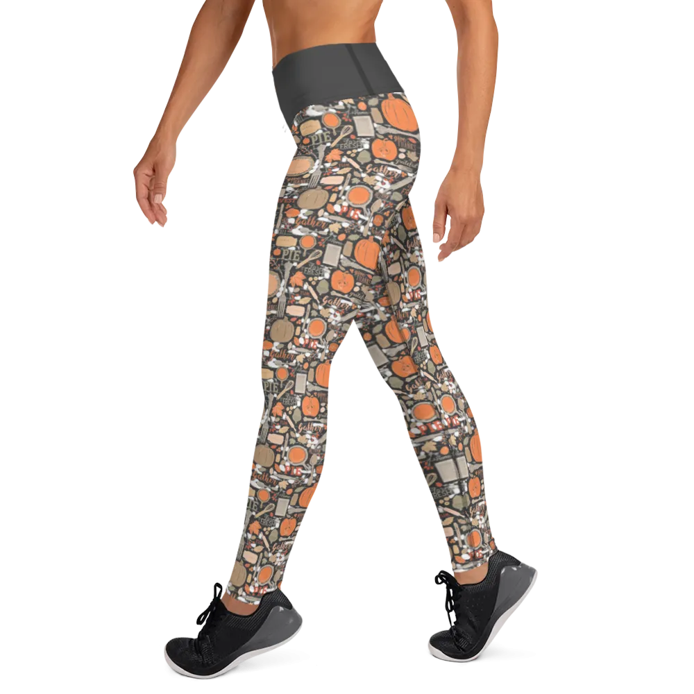Fall Meal Yoga Leggings