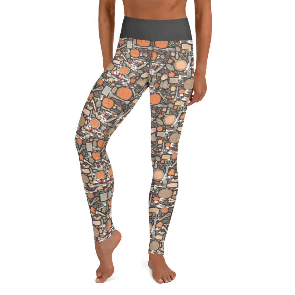 Fall Meal Yoga Leggings