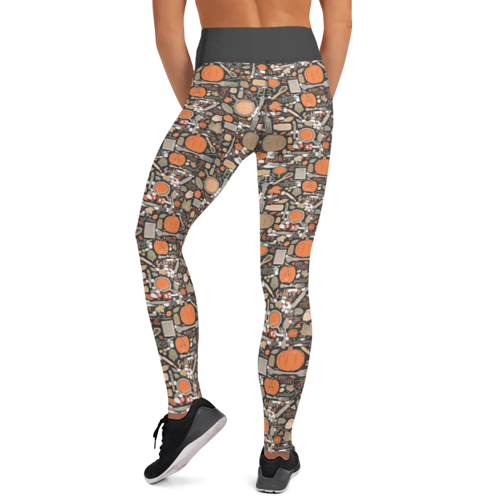 Fall Meal Yoga Leggings