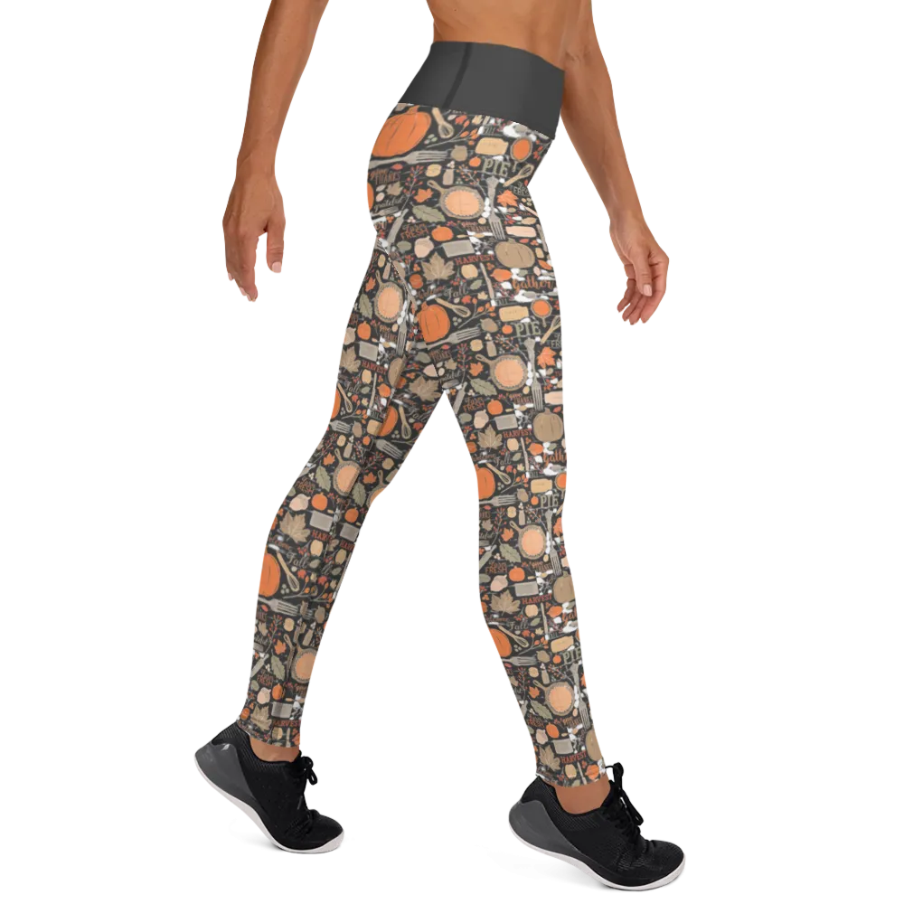 Fall Meal Yoga Leggings