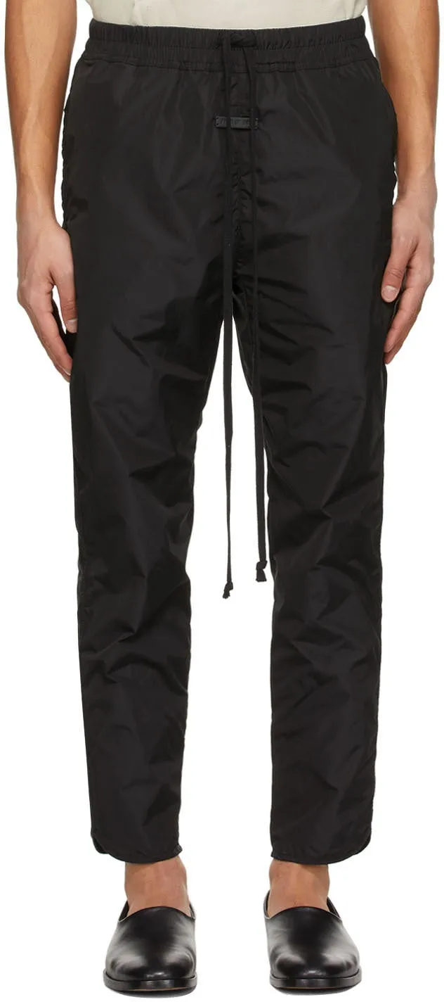 Fear of God Black Nylon Track Pants