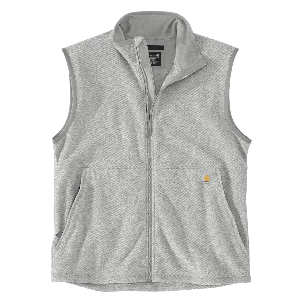 Full-Zip Relaxed Fit Fleece Vest - HGY-Heather Grey | Carhartt 106418