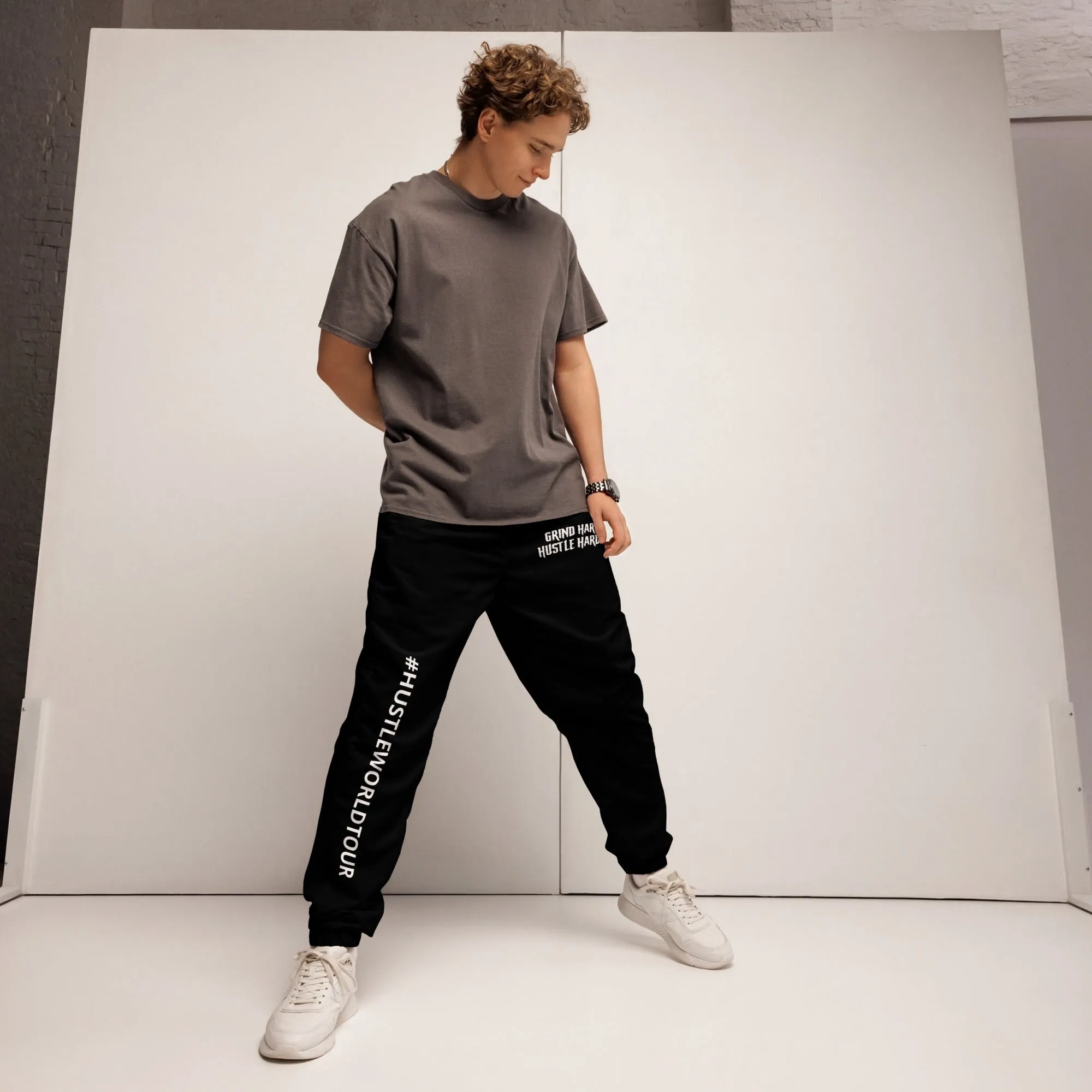 Hustle world track pants