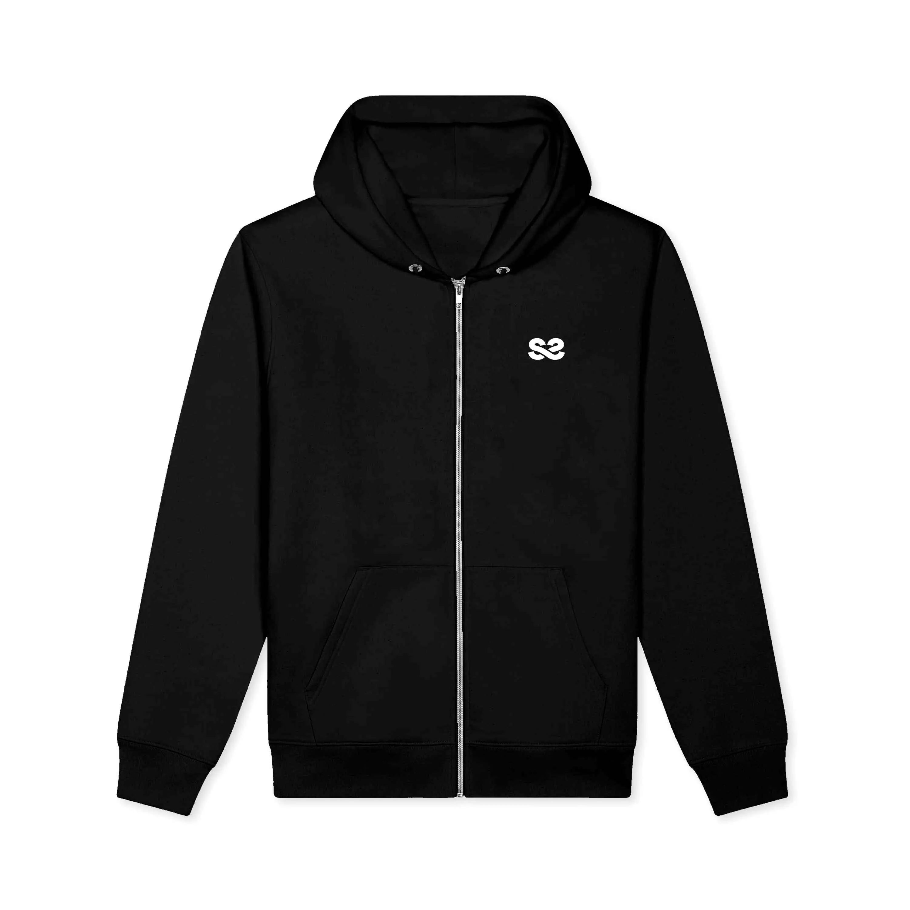 KEEP FASHION WEIRD BLACK ZIP UP HOODIE