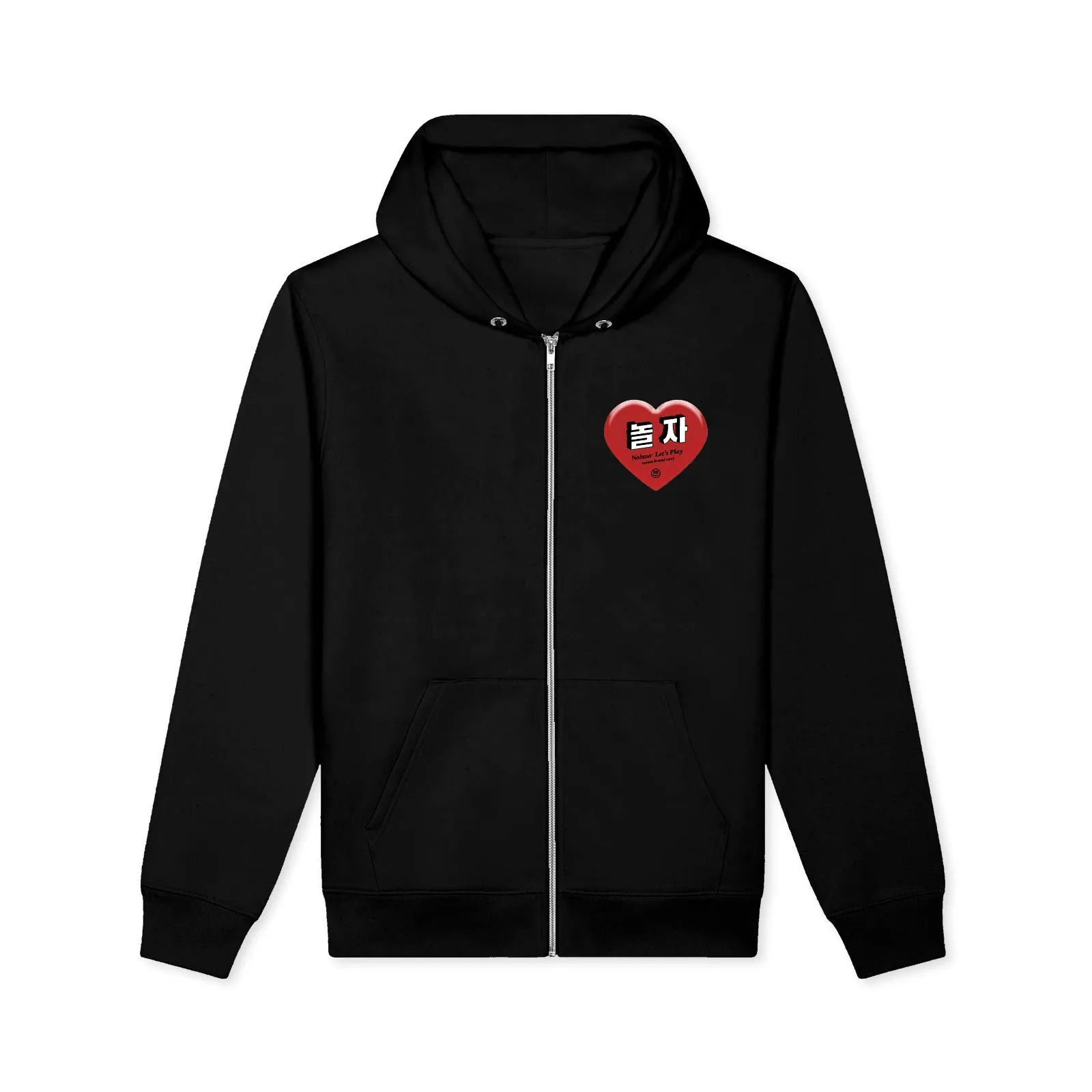 NOLZZA HEART ZIP UP HOODIE