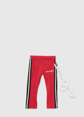 PALM ANGELS: MINI TRACK PANTS KEYCHAIN [RED]