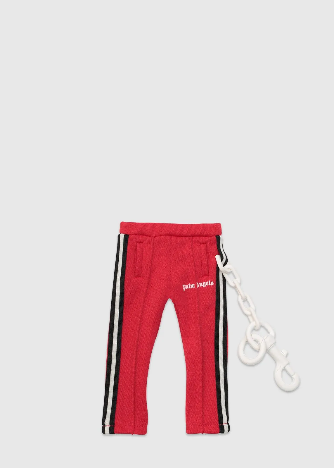 PALM ANGELS: MINI TRACK PANTS KEYCHAIN [RED]