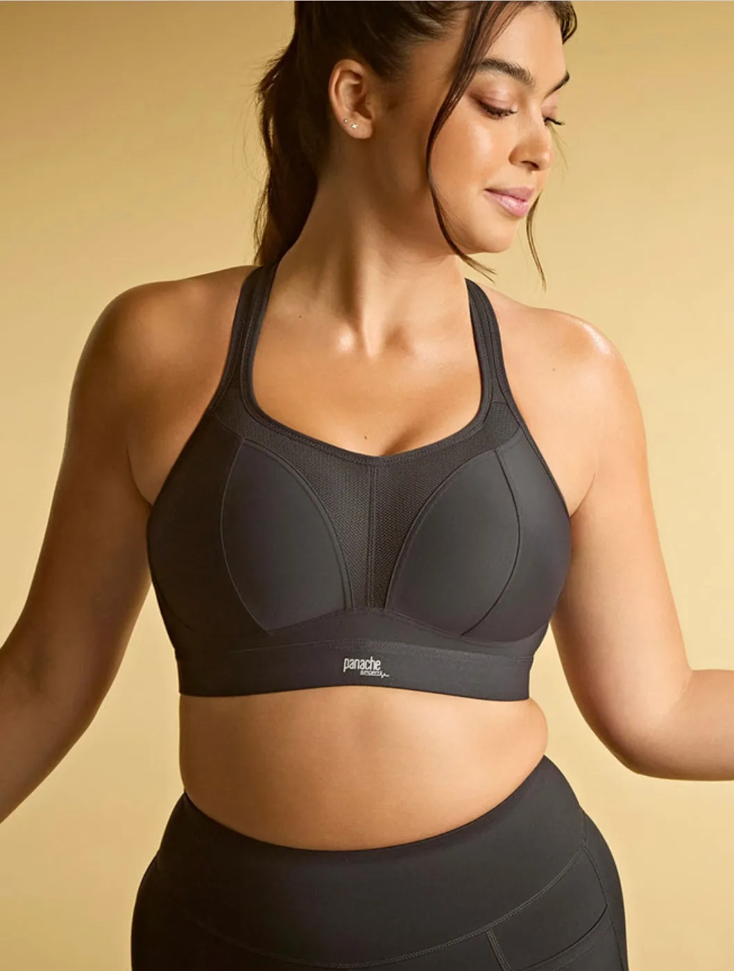 Panache Boundless Non-wired Sportsbra - Black