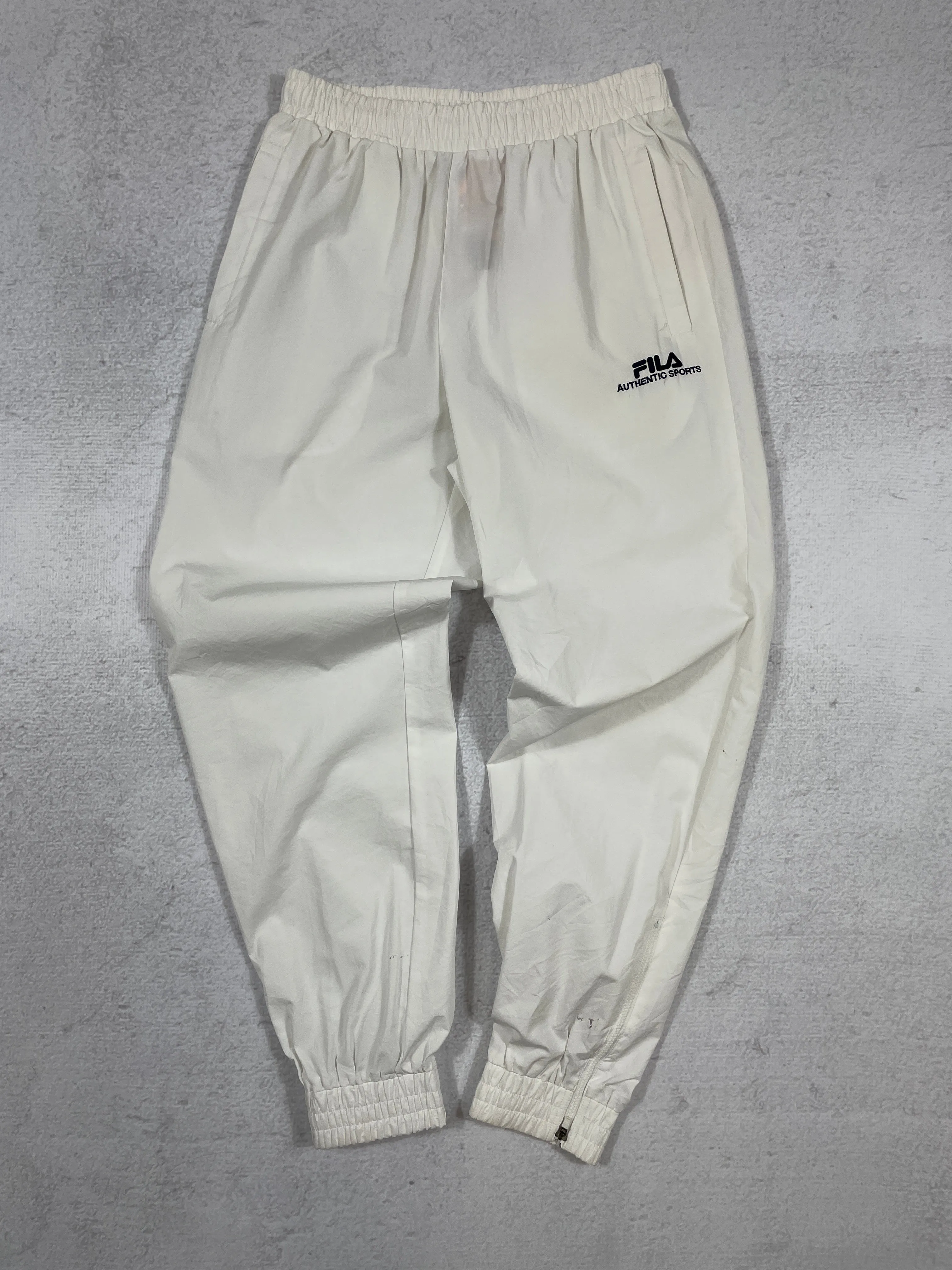 Vintage Fila Cuffed Track Pants - Women's Medium