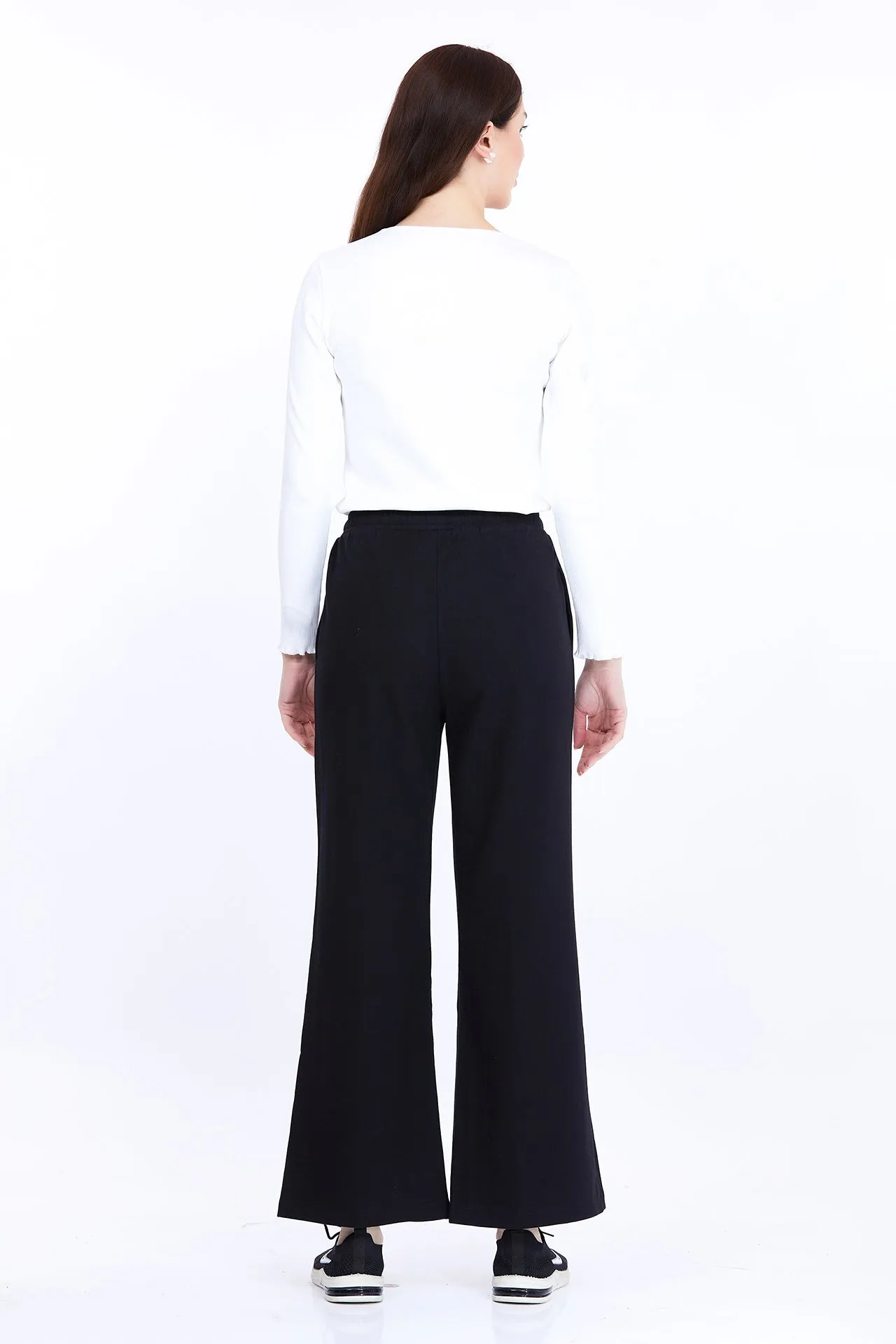 Women’s Black Terry Track Pants