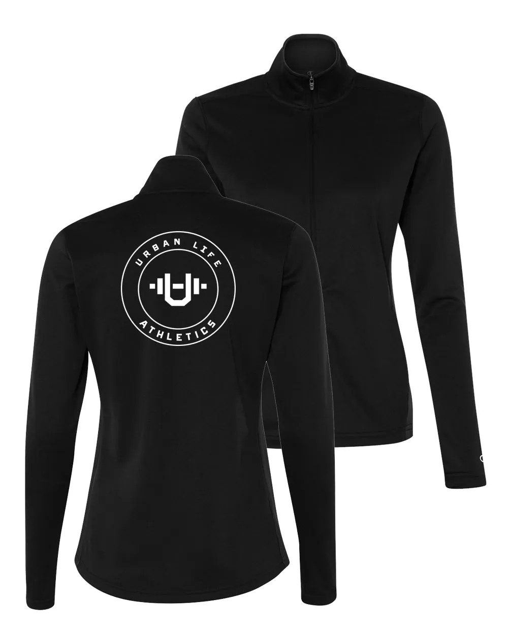 Women's Black Zip-Up